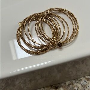 Stella and Dot Gold-Tone wrap bangle